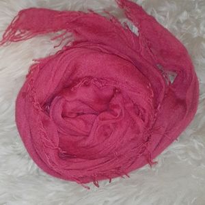Bright pink Chan Luu Scarf cashmere silk